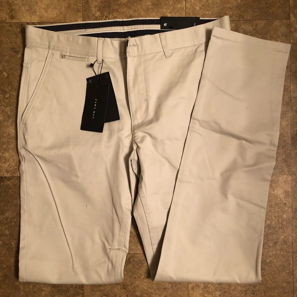Zara Man Slim Fit Pants Size 32x34 NWT